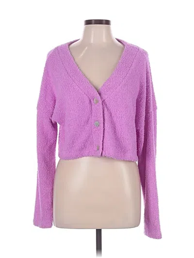 Pre-owned Wild Fable Cardigan Sweater In Purple