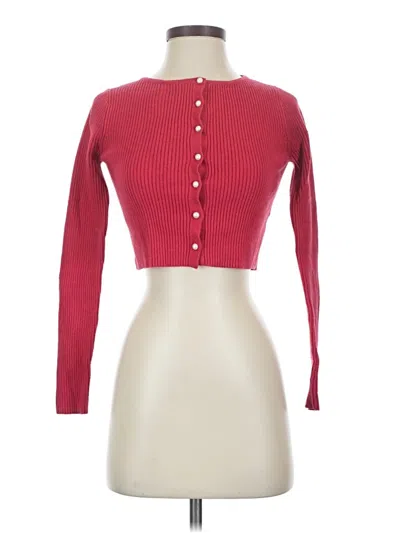 Pre-owned Wild Fable Cardigan Sweater In Red