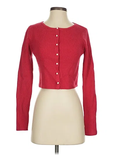 Pre-owned Wild Fable Cardigan Sweater In Red