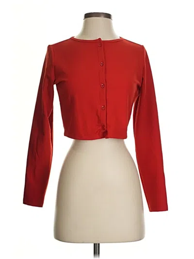 Pre-owned Wild Fable Cardigan Sweater In Red