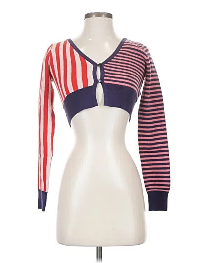 Pre-owned Wild Fable Cardigan Sweater In Red