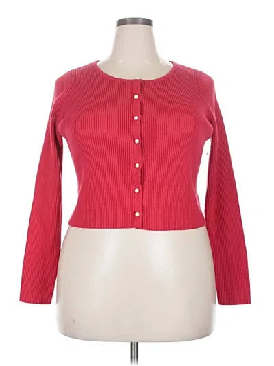 Pre-owned Wild Fable Cardigan Sweater In Red