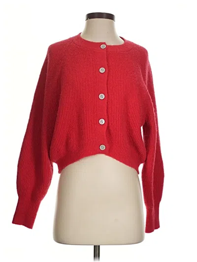 Pre-owned Wild Fable Cardigan Sweater In Red