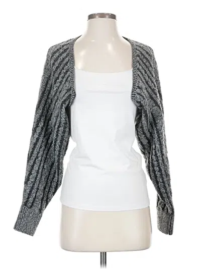 Pre-owned Wild Fable Cardigan Sweater In Silver