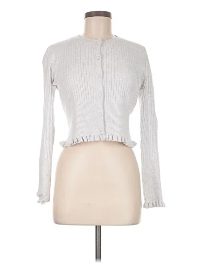 Pre-owned Wild Fable Cardigan Sweater In Silver