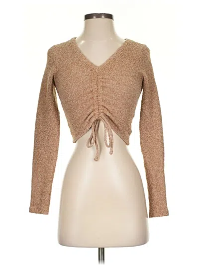 Pre-owned Wild Fable Cardigan Sweater In Tan