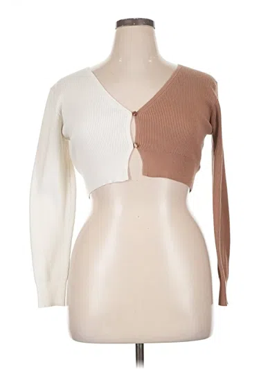Pre-owned Wild Fable Cardigan Sweater In Tan