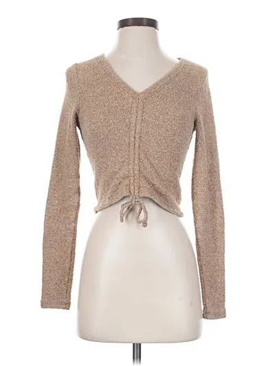 Pre-owned Wild Fable Cardigan Sweater In Tan