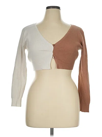 Pre-owned Wild Fable Cardigan Sweater In Tan