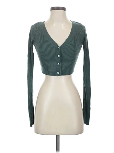 Pre-owned Wild Fable Cardigan Sweater In Teal