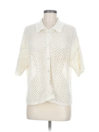 Pre-owned Wild Fable Cardigan Sweater In White