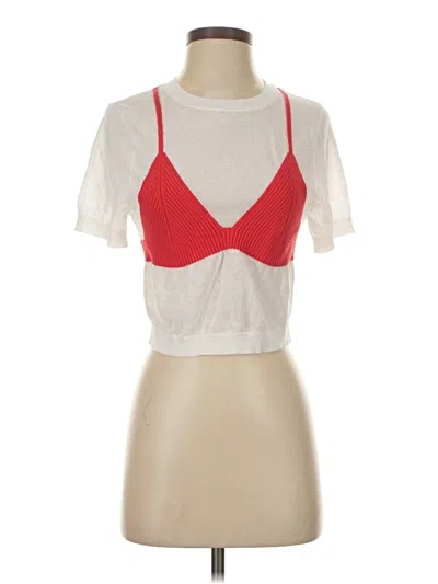 Pre-owned Wild Fable Cardigan Sweater In White