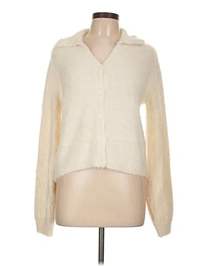 Pre-owned Wild Fable Cardigan Sweater In White