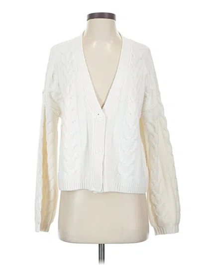 Pre-owned Wild Fable Cardigan Sweater In White