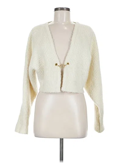Pre-owned Wild Fable Cardigan Sweater In White