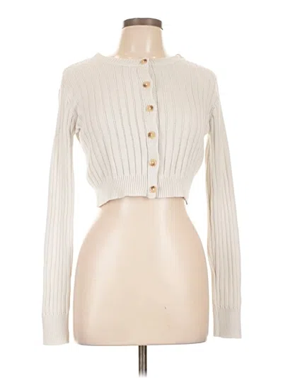 Pre-owned Wild Fable Cardigan Sweater In White