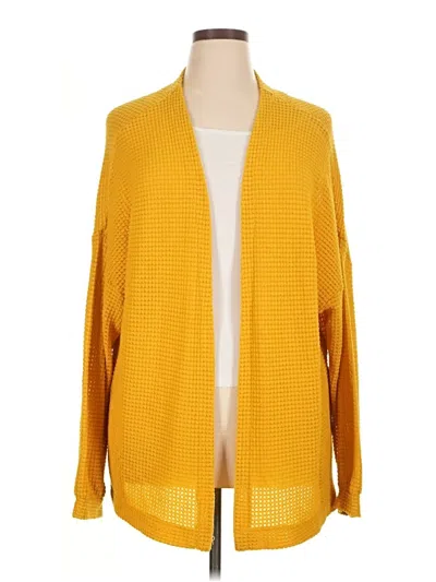 Pre-owned Wild Fable Cardigan Sweater In Yellow