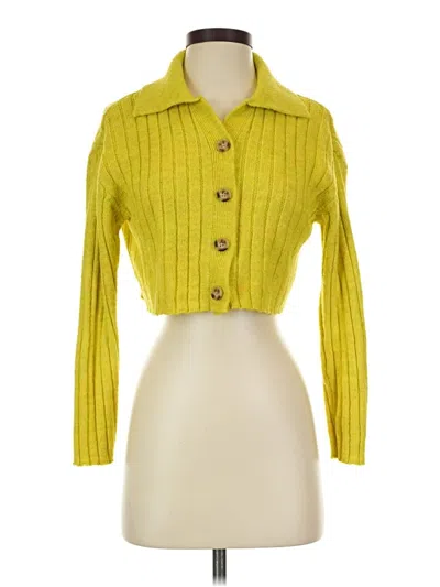 Pre-owned Wild Fable Cardigan Sweater In Yellow