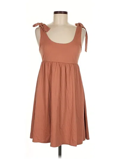 Pre-owned Wild Fable Casual Dress In Brown