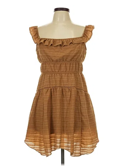 Pre-owned Wild Fable Casual Dress In Brown