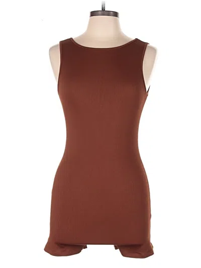 Pre-owned Wild Fable Casual Dress In Brown