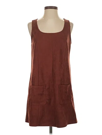 Pre-owned Wild Fable Casual Dress In Brown