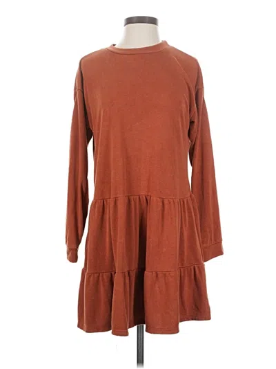 Pre-owned Wild Fable Casual Dress In Brown