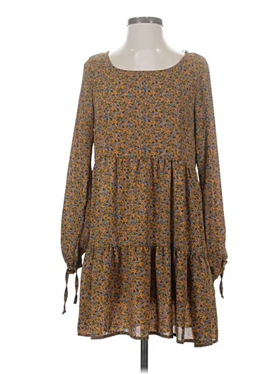 Pre-owned Wild Fable Casual Dress In Brown