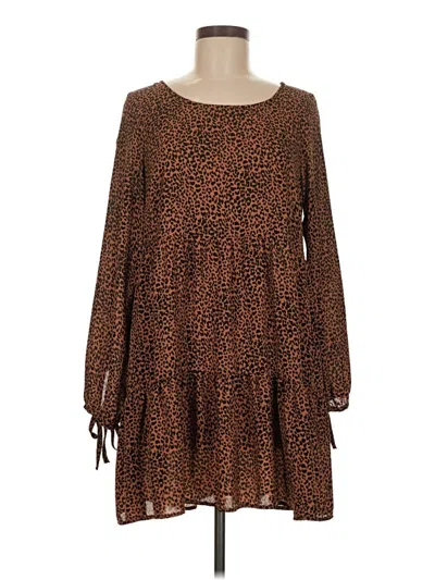 Pre-owned Wild Fable Casual Dress In Brown
