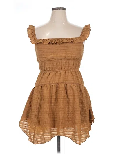 Pre-owned Wild Fable Casual Dress In Brown