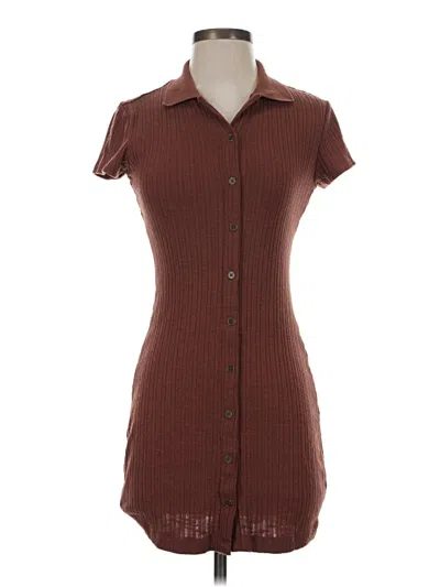 Pre-owned Wild Fable Casual Dress In Brown