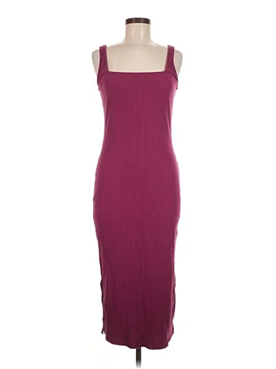 Pre-owned Wild Fable Casual Dress In Burgundy