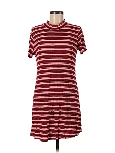 Pre-owned Wild Fable Casual Dress In Burgundy