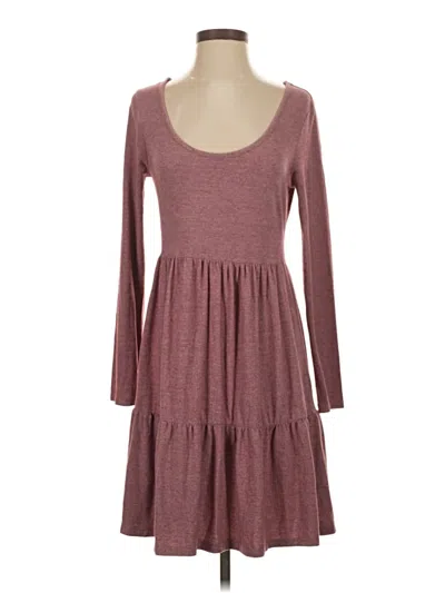 Pre-owned Wild Fable Casual Dress In Burgundy