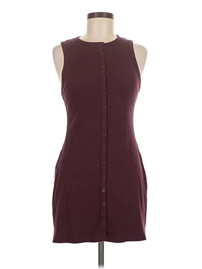 Pre-owned Wild Fable Casual Dress In Burgundy