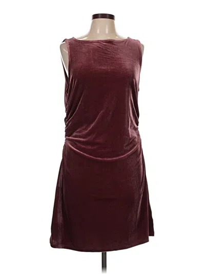 Pre-owned Wild Fable Casual Dress In Burgundy