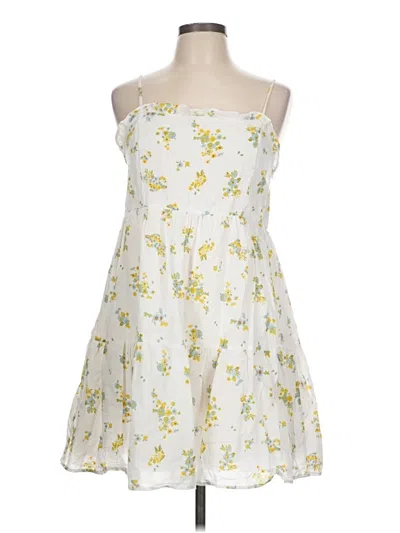 Pre-owned Wild Fable Casual Dress In White