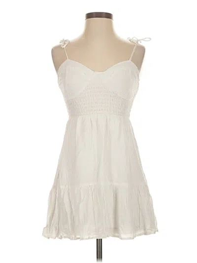 Pre-owned Wild Fable Casual Dress In White