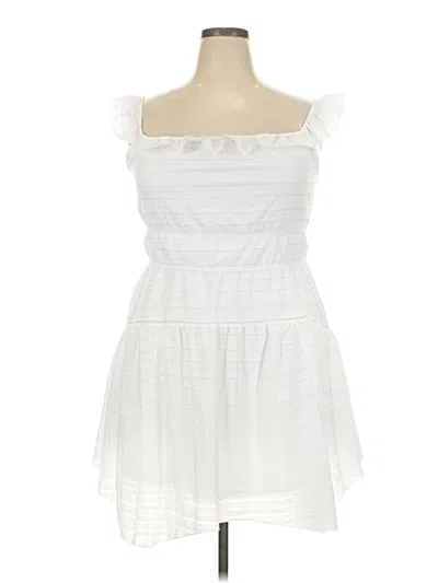 Pre-owned Wild Fable Casual Dress In White