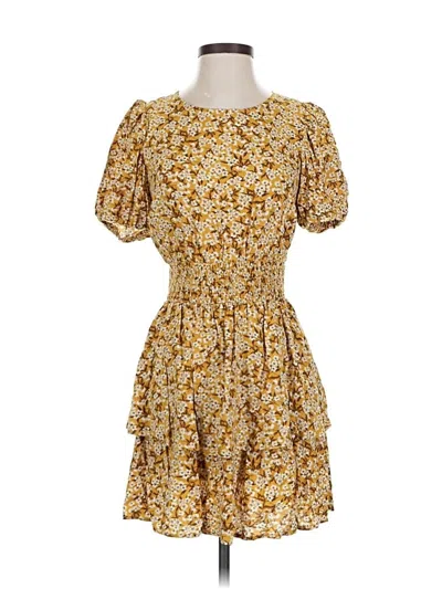 Pre-owned Wild Fable Casual Dress In Yellow
