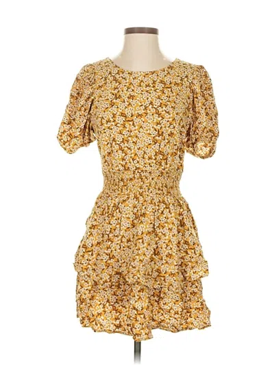 Pre-owned Wild Fable Casual Dress In Yellow