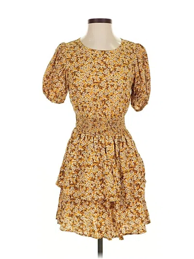 Pre-owned Wild Fable Casual Dress In Yellow