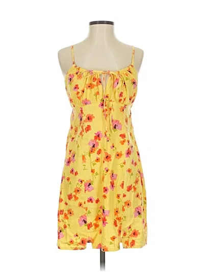 Pre-owned Wild Fable Casual Dress In Yellow