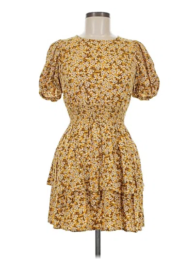 Pre-owned Wild Fable Casual Dress In Yellow