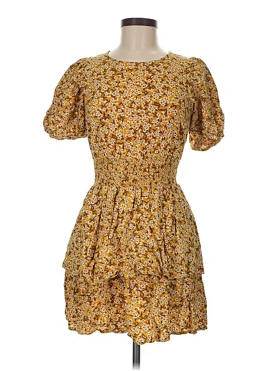 Pre-owned Wild Fable Casual Dress In Yellow
