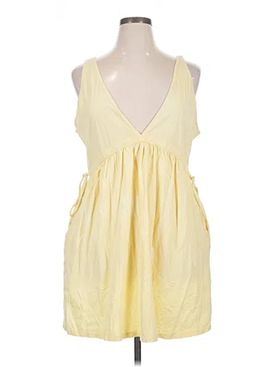 Pre-owned Wild Fable Casual Dress In Yellow