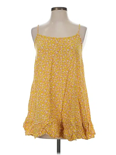 Pre-owned Wild Fable Casual Dress In Yellow