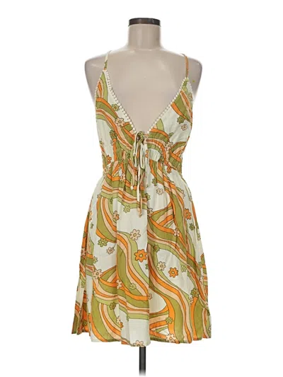 Pre-owned Wild Fable Casual Dress In Yellow