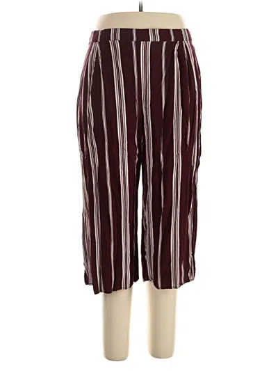 Pre-owned Wild Fable Casual Pants In Burgundy