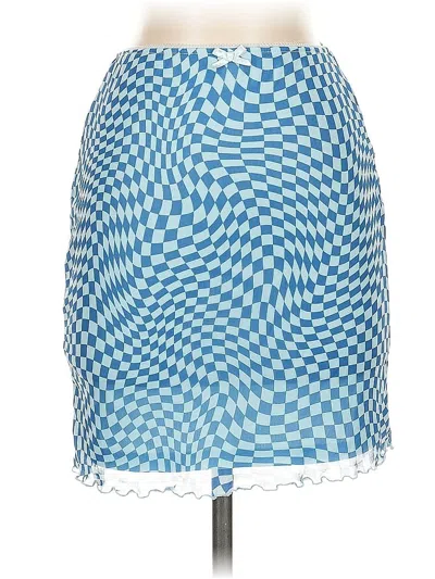 Pre-owned Wild Fable Casual Skirt In Blue